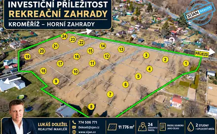 Prodej zahrady 11 776 m², Kroměříž