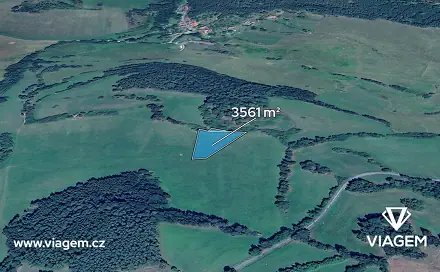Prodej pole 1 780 m², Čestice, okres Strakonice