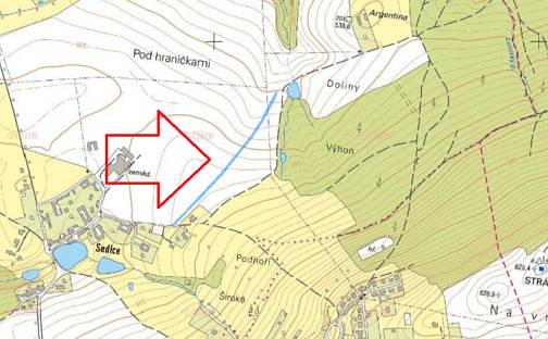 Prodej stavebního pozemku 3 406 m², Svatý Jan nad Malší, okres České Budějovice