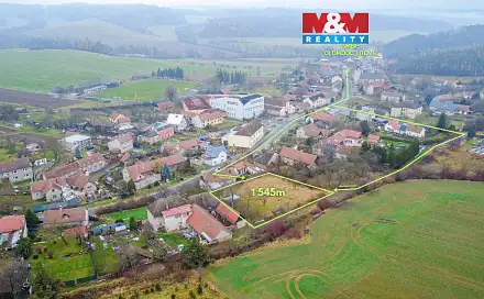 Prodej stavebního pozemku 1 545 m², Přemyslovice, okres Prostějov