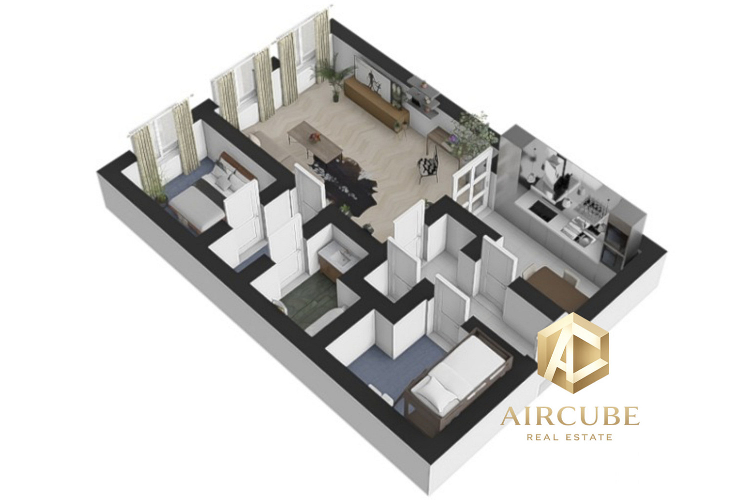 Pronájem bytu 3+1 92 m² – fotografie 2