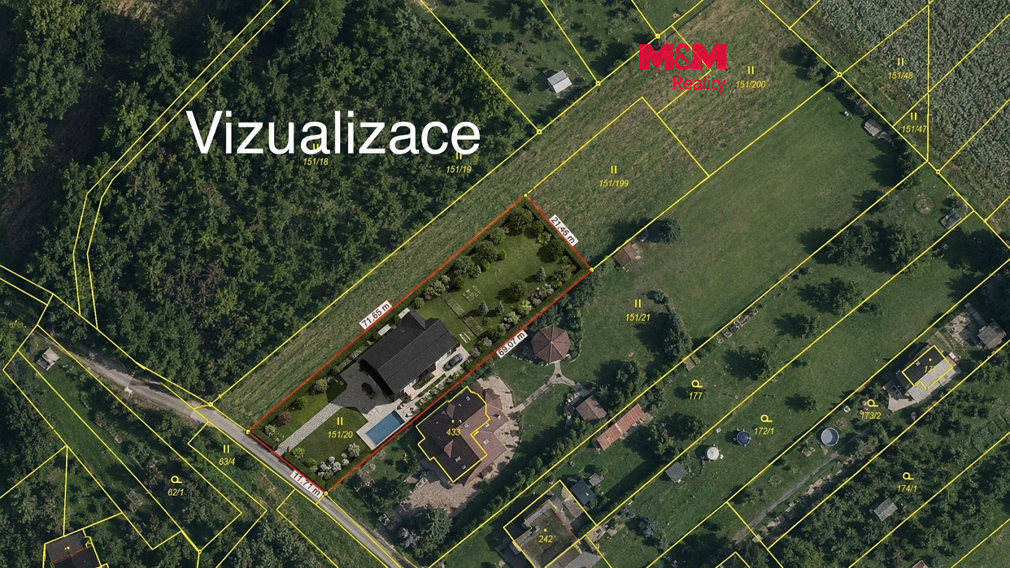 Prodej stavebního pozemku 1 466 m²