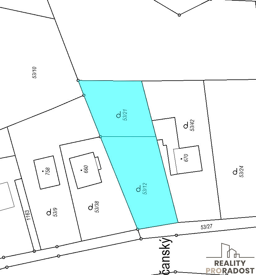 Prodej stavebního pozemku 1 317 m² – fotografie 3