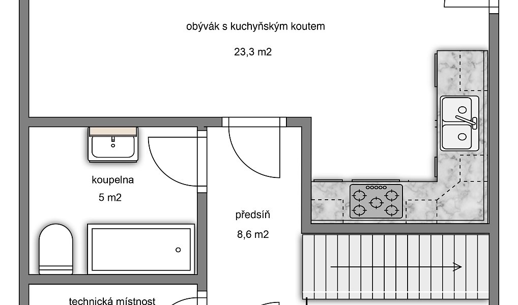 Prodej domu 110 m² s pozemkem 300 m², Šatov – náhled fotky 25