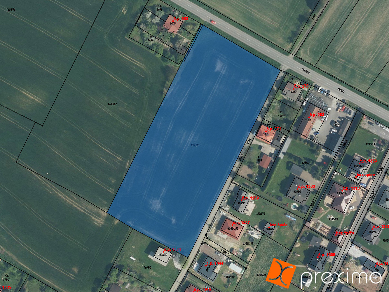 Prodej pole 1 231 m²