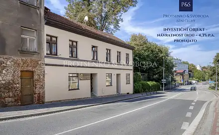 Prodej nájemního domu, činžáku 200 m², Čsl. armády, Tábor