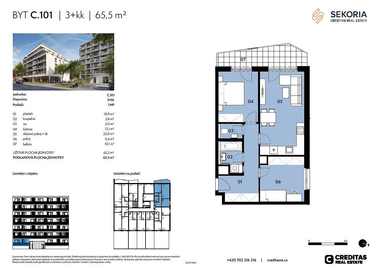 Prodej bytu 3+kk 62 m² – fotografie 5
