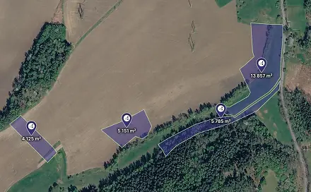 Prodej pole 14 459 m², Proseč pod Ještědem, okres Liberec