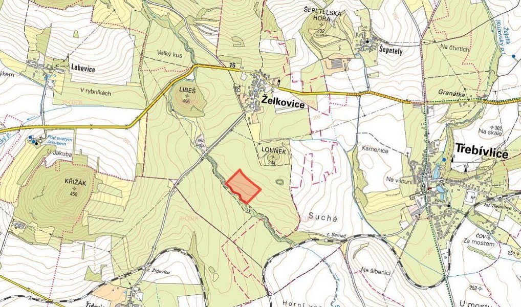 Prodej pole 42 369 m², Želkovice – náhled fotky 2
