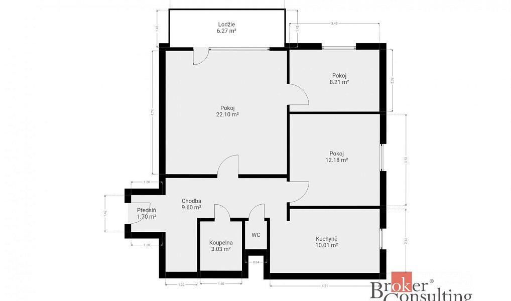Prodej bytu 3+1 67 m², Plzeň – náhled fotky 16