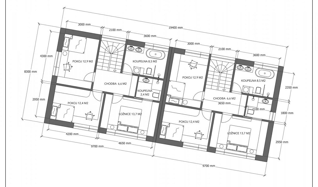 Prodej stavebního pozemku 2 200 m², Velký Osek – náhled fotky 6