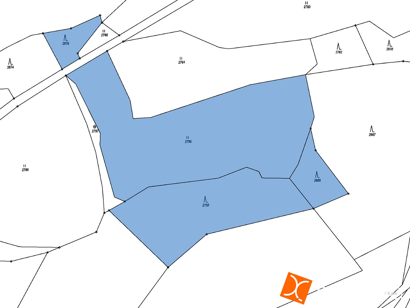 Prodej lesa 6 868 m² – fotografie 2