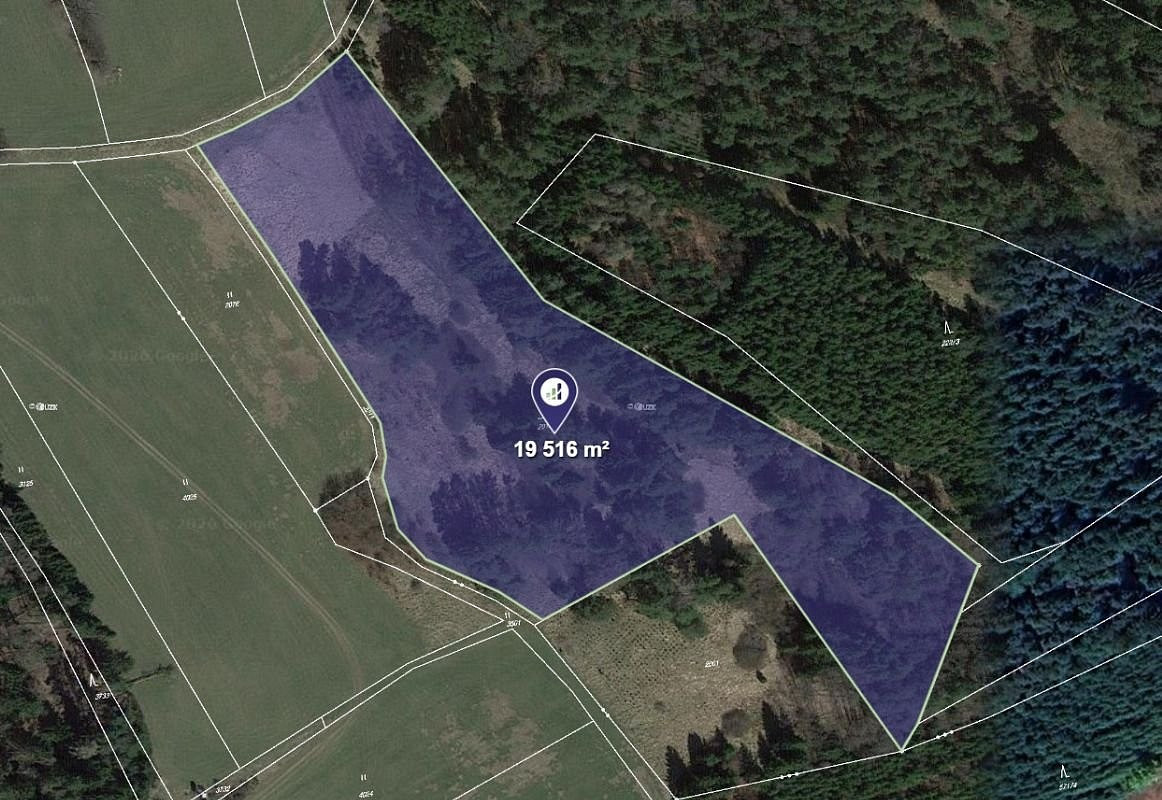 Prodej pozemku 19 516 m²