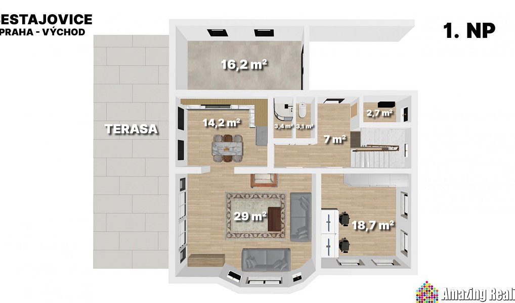 Prodej domu 238 m² s pozemkem 1 185 m², Šestajovice – náhled fotky 20