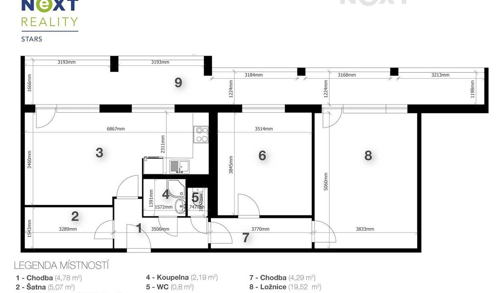 Prodej bytu 3+1 70 m², Kladno – náhled fotky 19