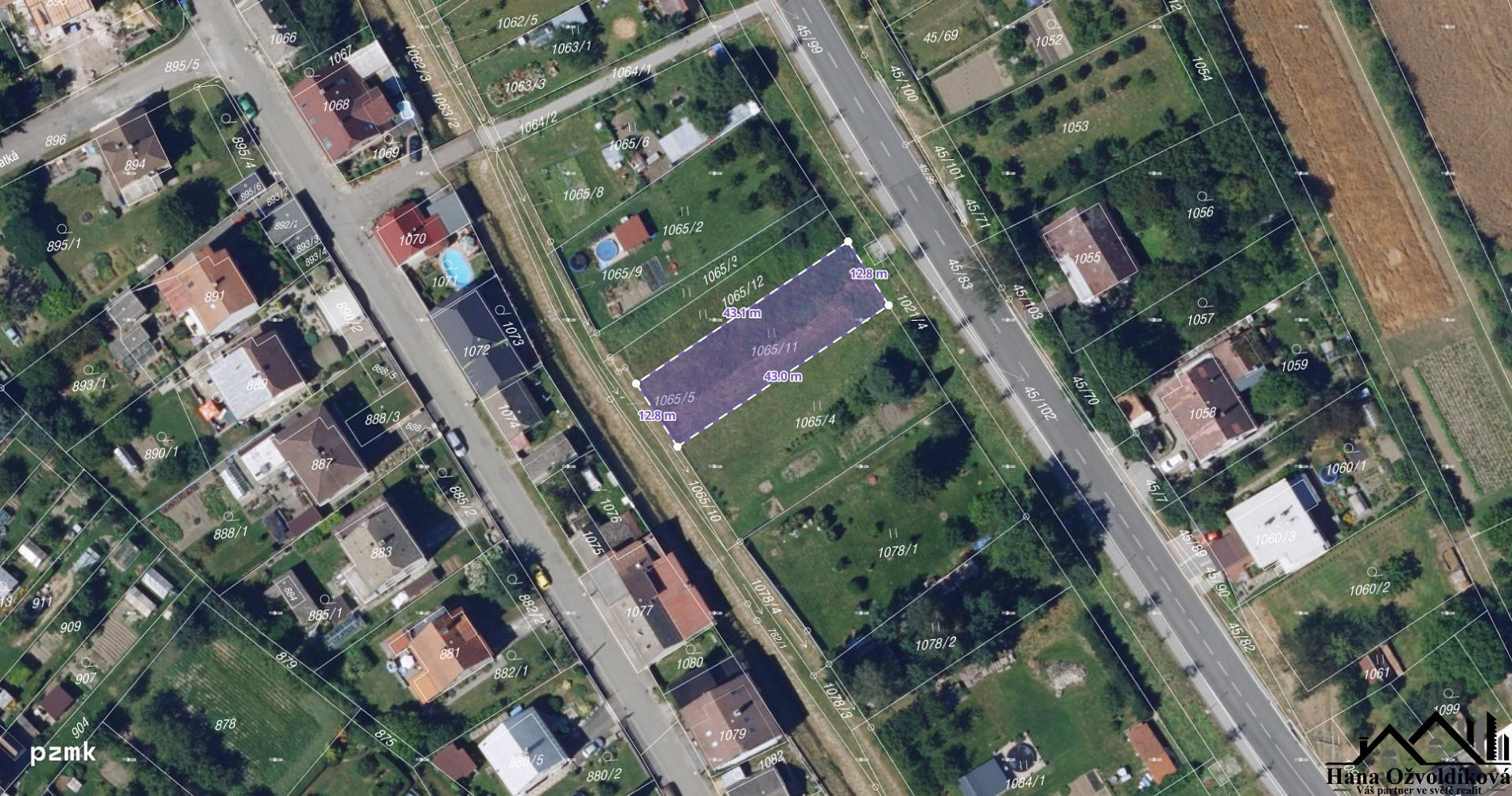 Prodej zahrady 550 m²