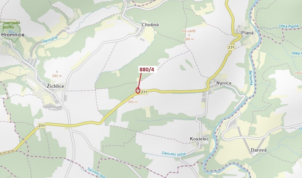 Dražba lesa, 130 m², Plzeň-sever, Jarov