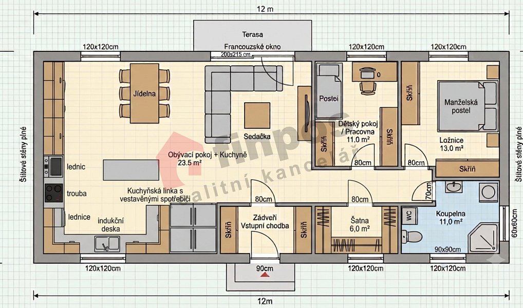Prodej domu 70 m² s pozemkem 954 m², Pravonín – náhled fotky 8