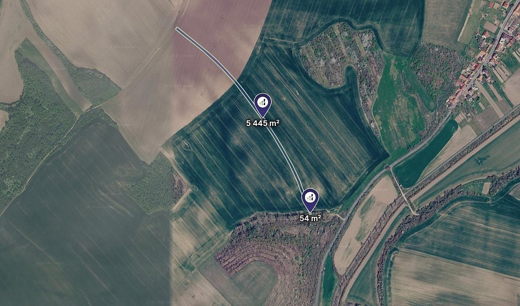 Prodej pozemku, 8279 m², Hodonín, Dražůvky