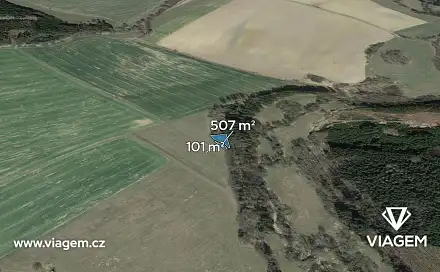 Prodej pole 405 m², Budislav, okres Tábor