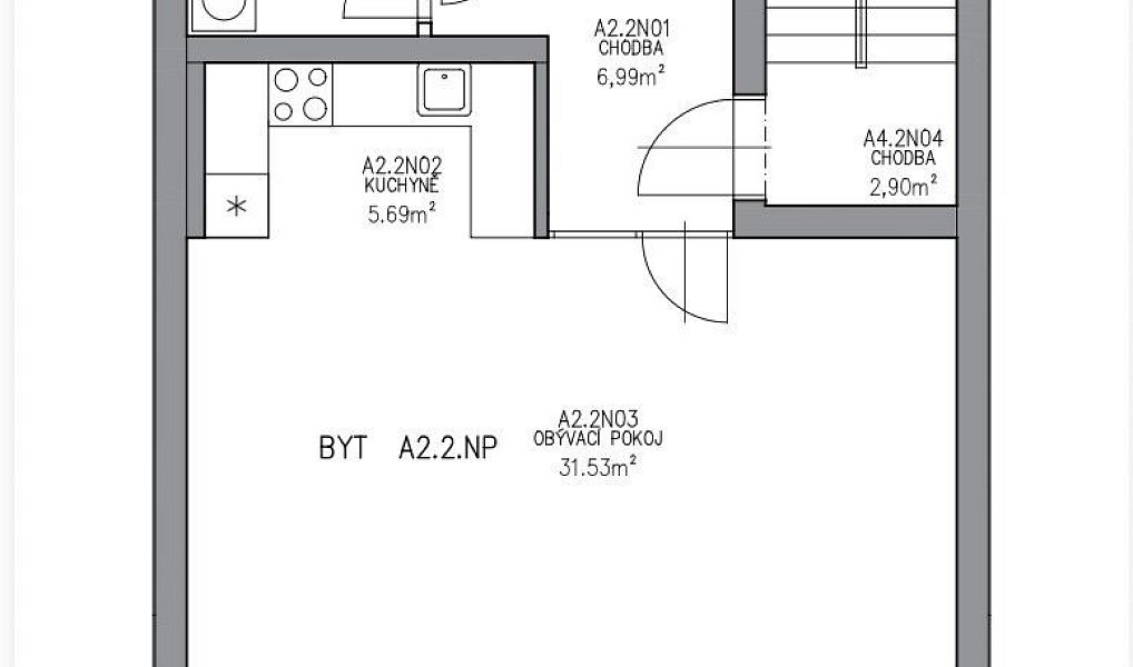 Prodej bytu 2+kk 55 m², Březnice – náhled fotky 4