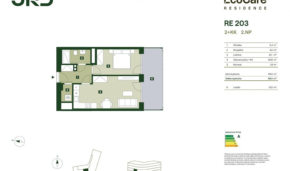 Prodej bytu 2+kk 45 m², Praha – náhled fotky 2