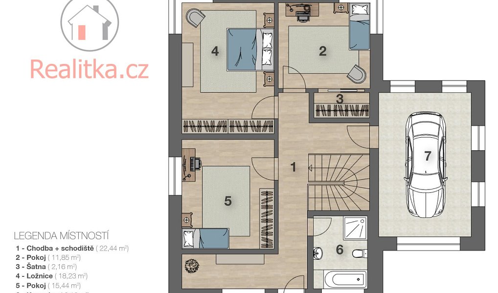 Prodej domu 232 m² s pozemkem 1 135 m², Ondřejov – náhled fotky 14