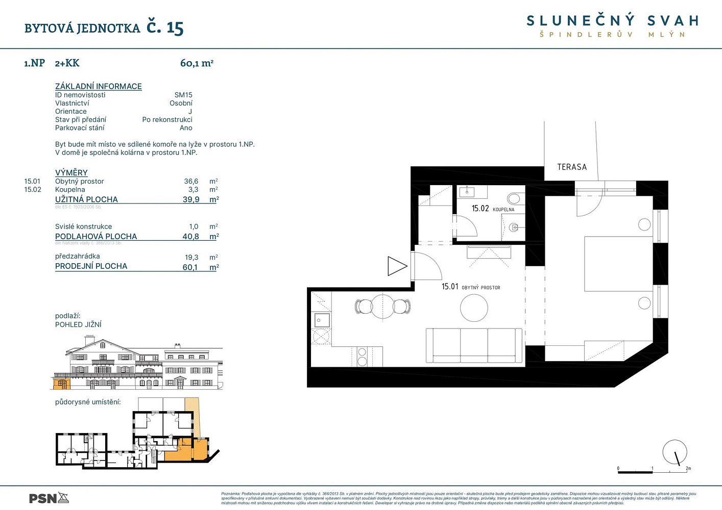 Prodej bytu 2+kk 40 m² – fotografie 2