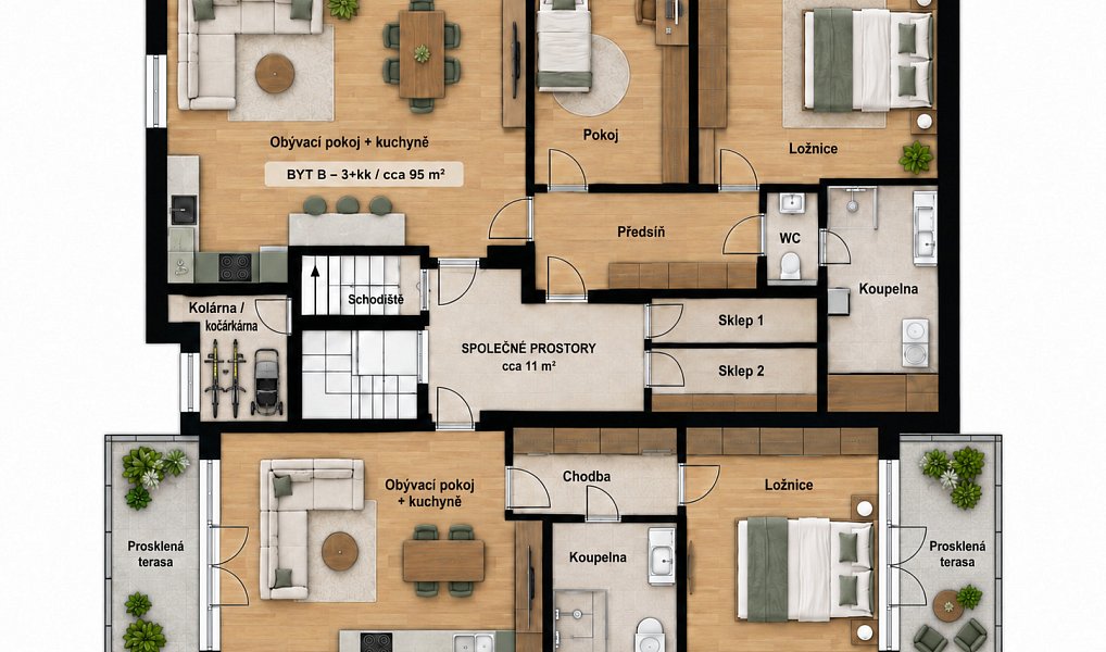 Prodej nájemního domu, činžáku 375 m², Černolice – náhled fotky 7