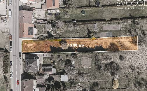 Prodej stavebního pozemku 1 399 m², Pardubická, Hradec Králové - Kukleny