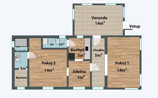 Prodej chaty/chalupy 60 m² s pozemkem 350 m², Neveklov, okres Benešov