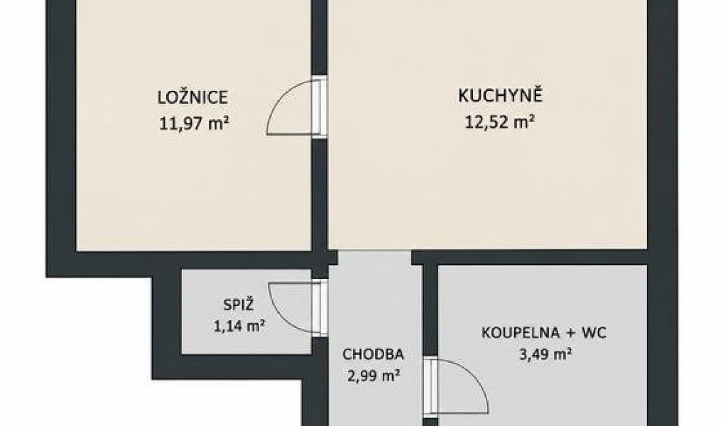 Prodej bytu 2+kk 32 m², Brno – náhled fotky 14