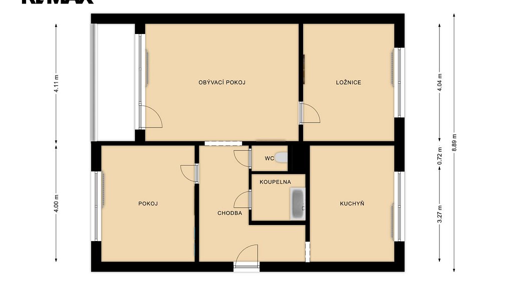 Prodej bytu 3+1 72 m², Česká Lípa – náhled fotky 3