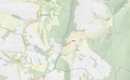 Dražba lesa 2 241 m², Dlouhá Loučka