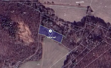 Prodej louky 1 834 m², Ludmírov, okres Prostějov