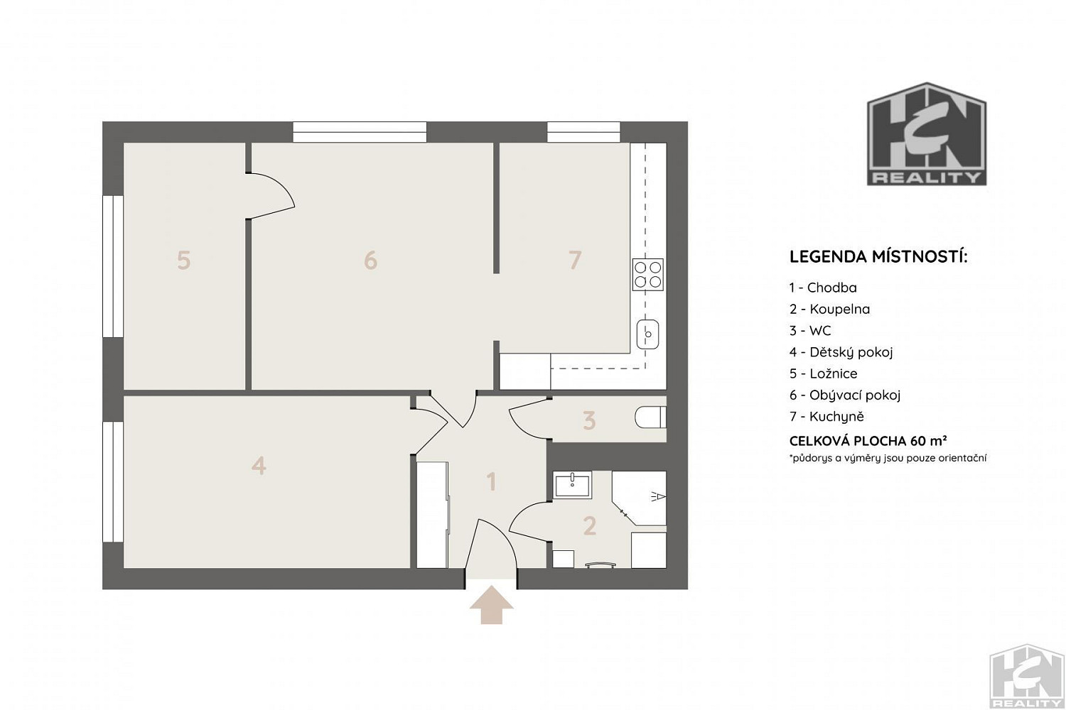 Prodej bytu 3+1 60 m² – fotografie 4