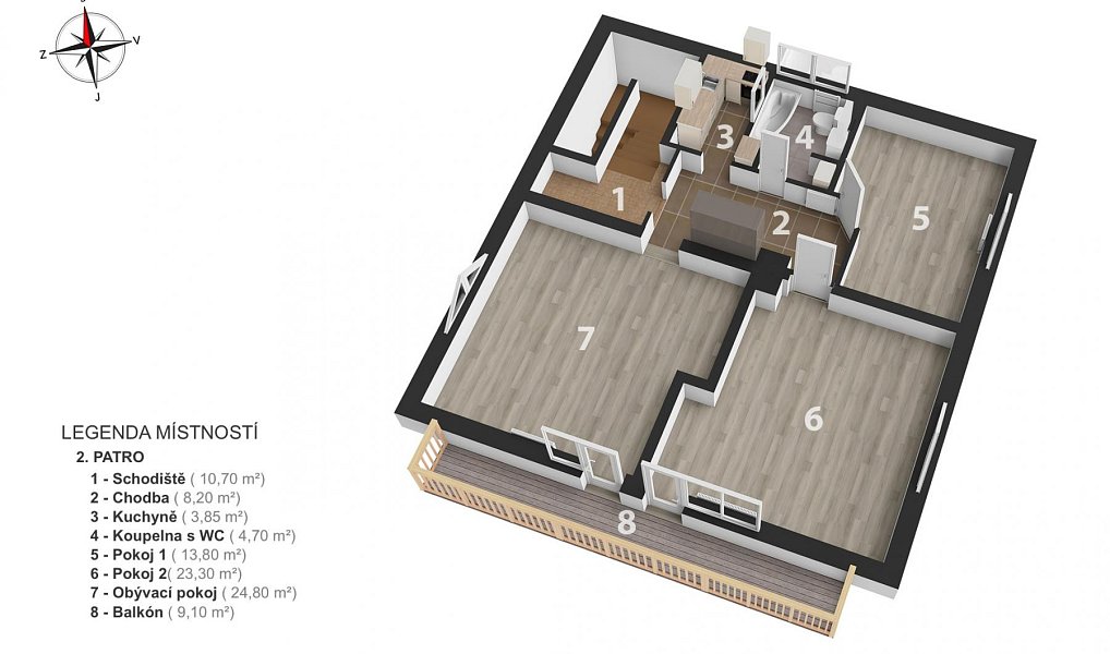 Prodej bytu 3+1 101 m², Nové Město nad Metují – náhled fotky 2