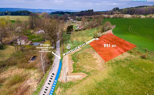 Prodej stavebního pozemku 951 m², Anenská Studánka, okres Ústí nad Orlicí