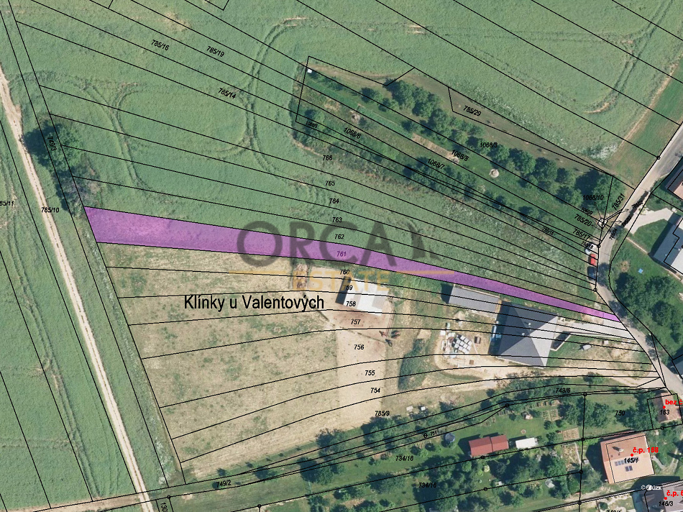 Prodej stavebního pozemku 1 057 m²
