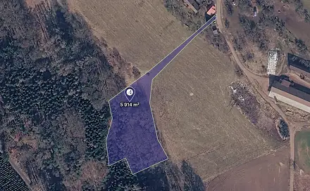 Prodej pozemku 5 914 m², Úbislavice, okres Jičín