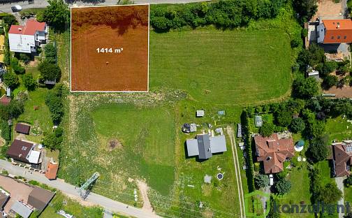 Prodej stavebního pozemku 1 414 m², Luční, Hradčany, okres Brno-venkov