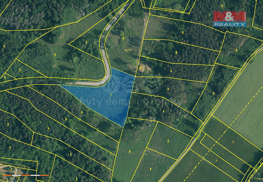 Prodej lesa 9 032 m²