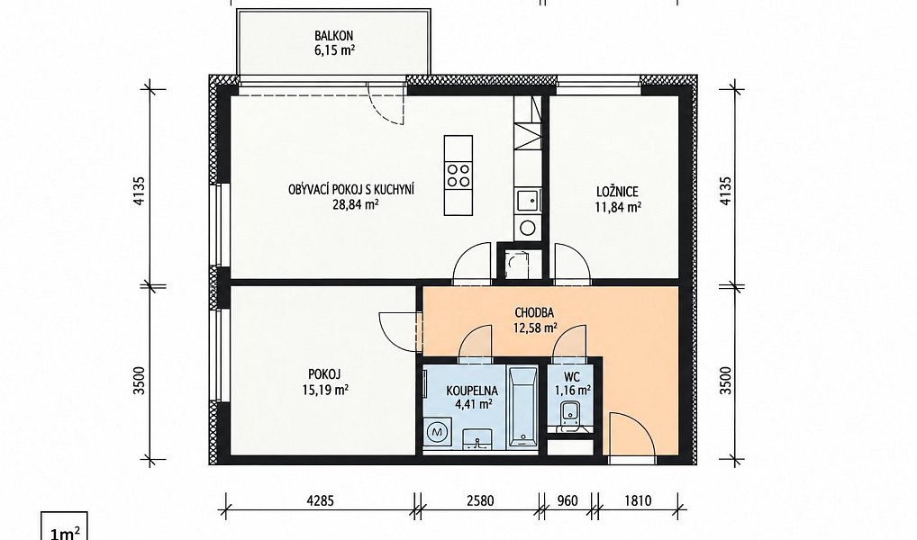 Prodej bytu 3+kk 85 m², Praha – náhled fotky 8