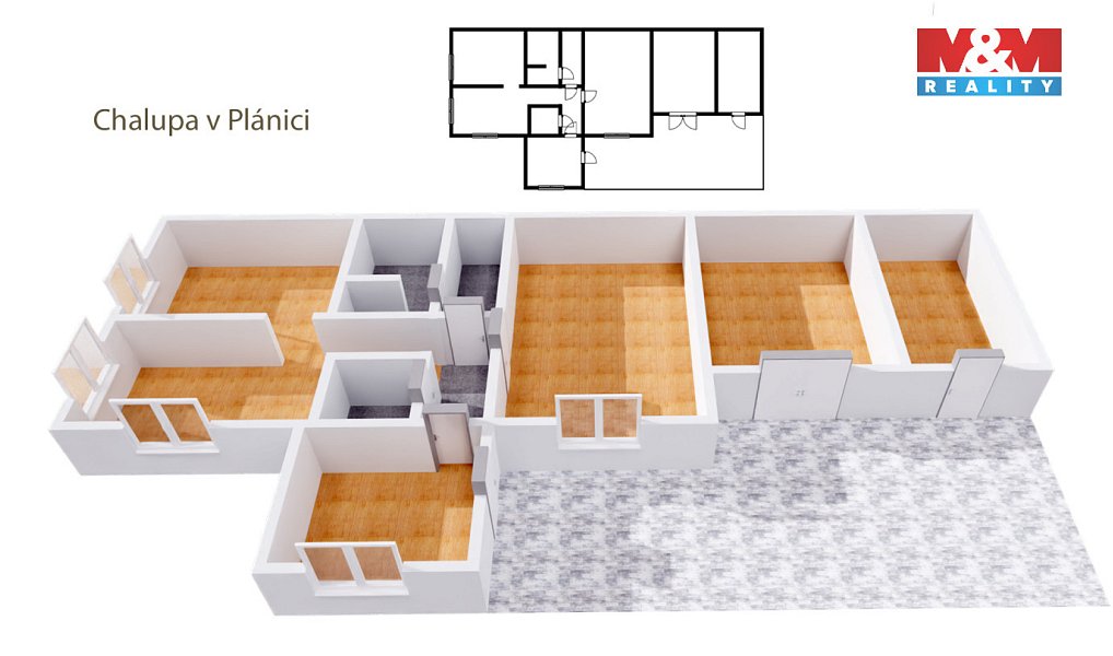 Prodej chaty/chalupy 90 m² s pozemkem 918 m², Plánice – náhled fotky 19