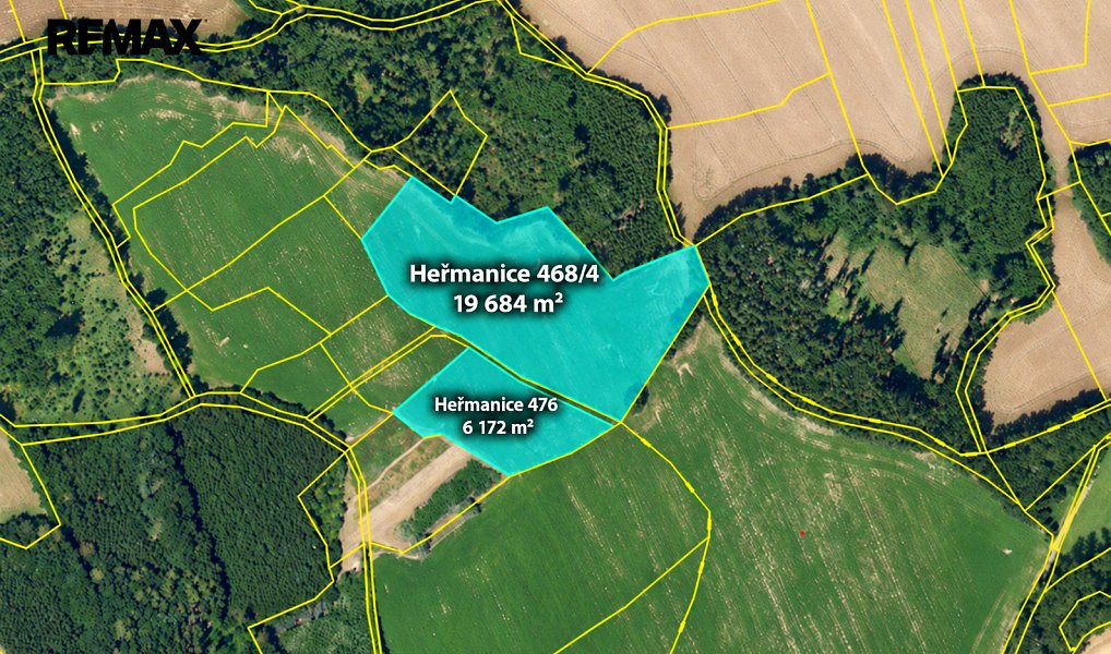 Prodej pozemku, 29196 m², Havlíčkův Brod, Heřmanice