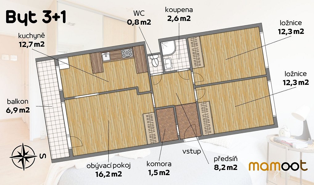 Prodej bytu 3+1 67 m², Praha – náhled fotky 24
