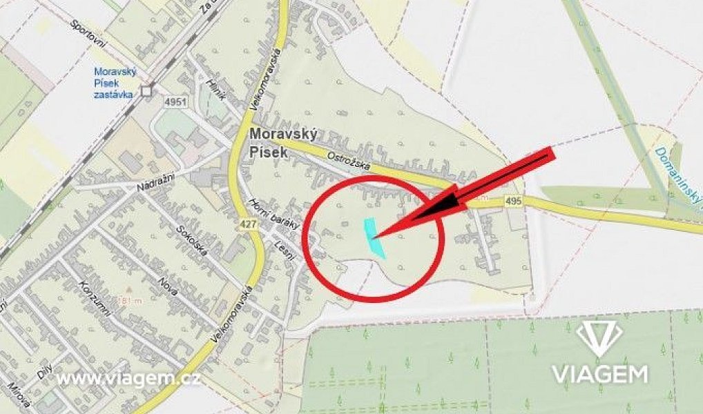 Prodej zahrady 1 291 m², Moravský Písek – náhled fotky 4