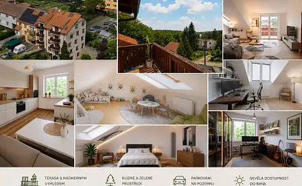 Prodej bytu 4+kk 110 m², Na Kopci, Jedovnice, okres Blansko