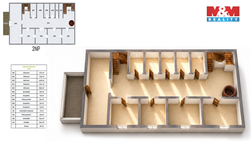 Prodej domu 963 m² s pozemkem 4 672 m², Dírná – náhled fotky 25