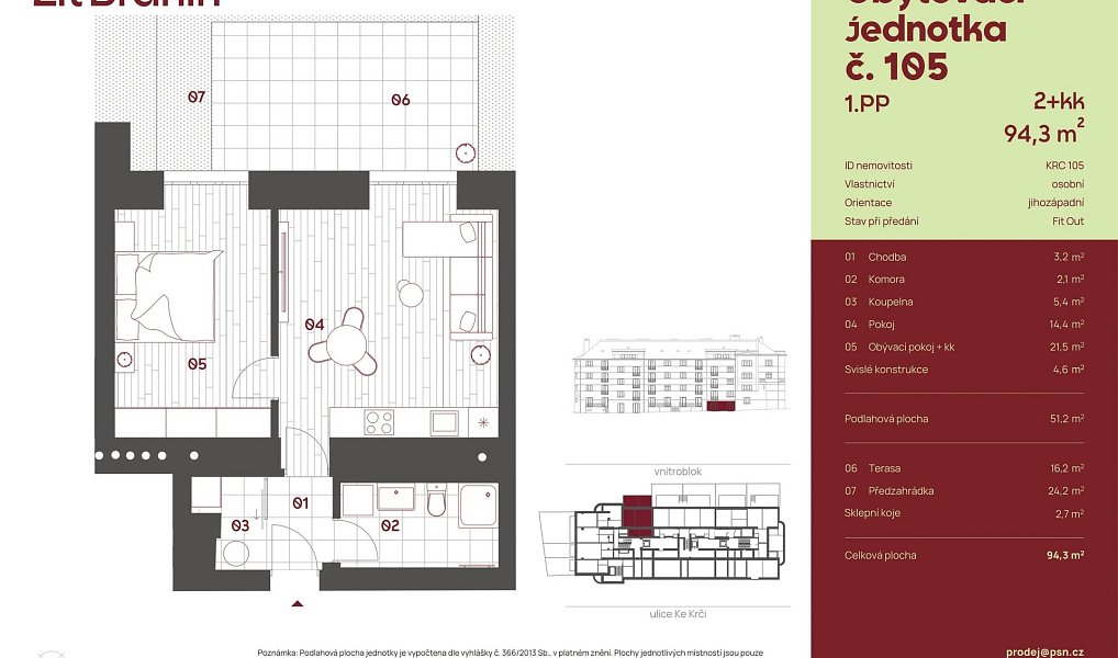 Prodej bytu 2+kk 47 m², Praha – náhled fotky 2